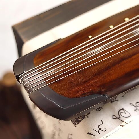 أداة الصينية Gu Qin ، أداة صينية ، Guqin ، Qin ، خشب المسن يدويًا ، صوت حرفي 20 عامًا ، صوت طبيعي in Saudi Arabia