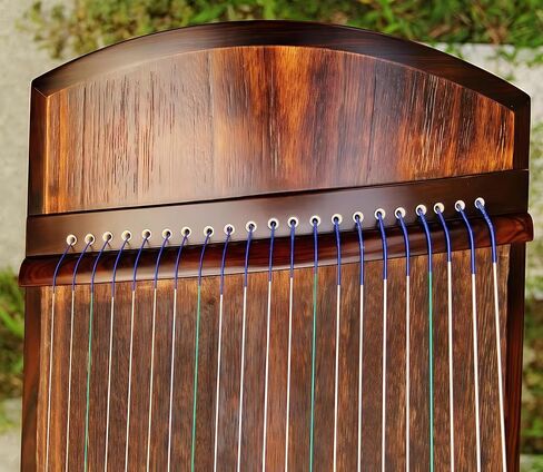 Chinese Zither, Guzheng, Chinese Instrument, Gu Zheng, Handcarved Aged Wood, 20-Yr Artisan Crafted, Natural Sound in Saudi Arabia