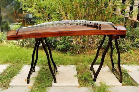 Chinese Zither, Guzheng, Chinese Instrument, Gu Zheng, Handcarved Aged Wood, 20-Yr Artisan Crafted, Natural Sound in Saudi Arabia