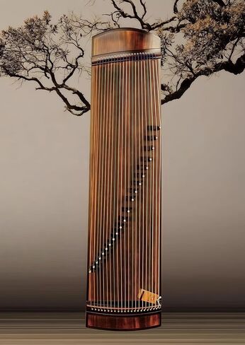Chinese Zither, Guzheng, Chinese Instrument, Gu Zheng, Handcarved Aged Wood, 20-Yr Artisan Crafted, Natural Sound in Saudi Arabia