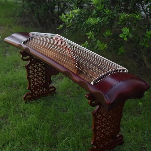 Chinese Zither, Guzheng, Chinese Instrument, Gu Zheng, Handcarved Aged Wood, 20-Yr Artisan Crafted, Natural Sound in Saudi Arabia