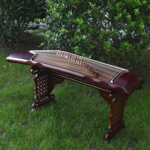 Chinese Zither, Guzheng, Chinese Instrument, Gu Zheng, Handcarved Aged Wood, 20-Yr Artisan Crafted, Natural Sound in Saudi Arabia