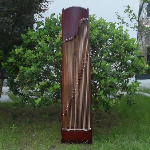 Chinese Zither, Guzheng, Chinese Instrument, Gu Zheng, Handcarved Aged Wood, 20-Yr Artisan Crafted, Natural Sound in Saudi Arabia