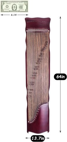 Chinese Zither, Guzheng, Chinese Instrument, Gu Zheng, Handcarved Aged Wood, 20-Yr Artisan Crafted, Natural Sound in Saudi Arabia