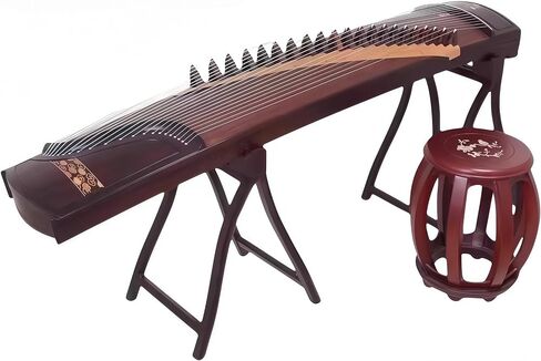 الصينية Zither ، Guzheng ، صينية صينية ، Gu Zheng ، خشب المسن يدويًا ، صوت حرفي 20 عامًا ، صوت طبيعي in Saudi Arabia