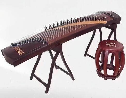 الصينية Zither ، Guzheng ، صينية صينية ، Gu Zheng ، خشب المسن يدويًا ، صوت حرفي 20 عامًا ، صوت طبيعي in Saudi Arabia