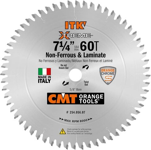 CMT 254.096.12 ITK Industrial Non-Ferrous Metal and Melamine Blade and 12-Inch Diameter by 96 Teeth with 1-Inch Bore, PTFE-Coated in Kuwait