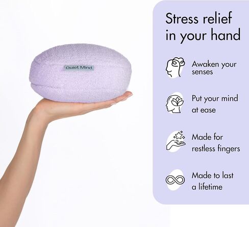 Quiet Mind 1.5 lb Weighted Stress Squeeze Ball – Soft Squishy Fidget Gadget for Adults – Help Relieve Stress, Anxiety, Tension - Promotes Focus, Clarity - Sensory Ball for Desk, Office, or Home Use in Saudi Arabia