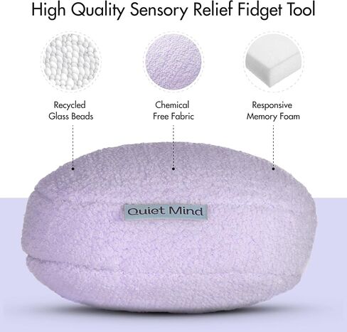Quiet Mind 1.5 lb Weighted Stress Squeeze Ball – Soft Squishy Fidget Gadget for Adults – Help Relieve Stress, Anxiety, Tension - Promotes Focus, Clarity - Sensory Ball for Desk, Office, or Home Use in Saudi Arabia