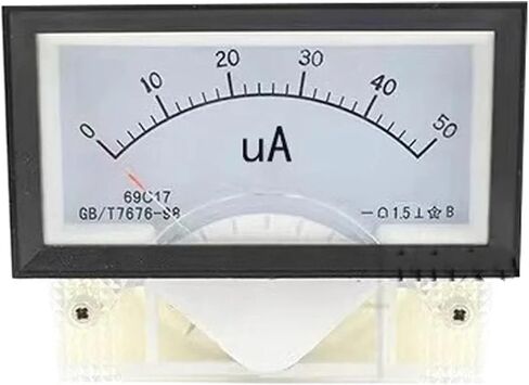 69C17 مؤشر Microammeter 50ua 100ua 200ua 300ua 500uawith Shunt Current Meter 85 * 46mm Amperimetro (100ua) in Saudi Arabia