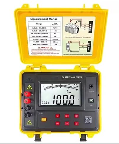 محول DC اختبار المقاومة محول اللف عداد المقاومة DC مع نطاق المقاومة 1.0UΩ ~ 50KΩ دقة اختبار 0.1UΩ واجهة USB 600 تخزين البيانات in Saudi Arabia