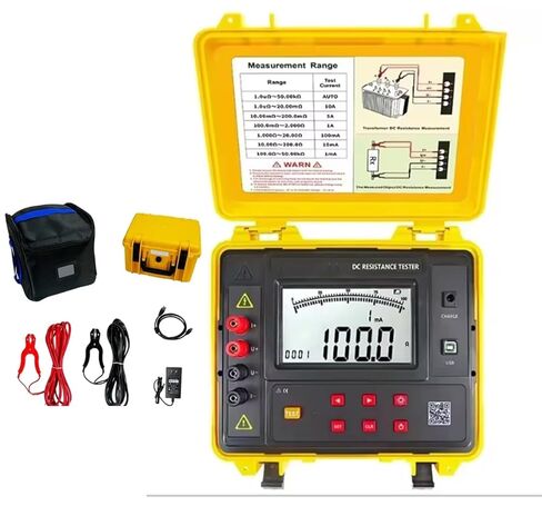 محول DC اختبار المقاومة محول اللف عداد المقاومة DC مع نطاق المقاومة 1.0UΩ ~ 50KΩ دقة اختبار 0.1UΩ واجهة USB 600 تخزين البيانات in Saudi Arabia