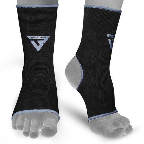 Muay Thai Thai Wrap for Martial Arts - معدات ملاكمة متينة وموثوقة للرجال والنساء - Wrap في الكاحل للملاكمة ، MMA & Combat Sports (White ، L/XL) in Kuwait