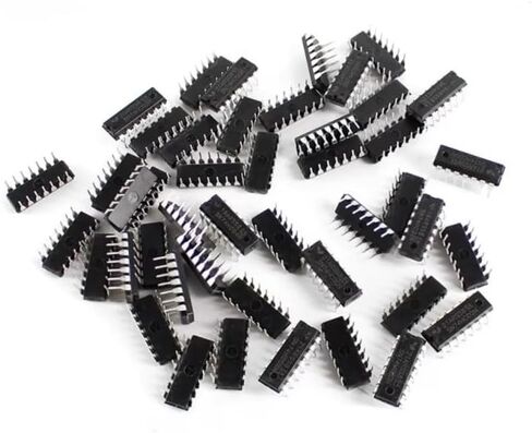 48pcs 6 Values Integrated Circuit chip Assortment Kit 74LS02 74LS00 Low Power Schottky Logic IC Single Precision Timer by DIY in Saudi Arabia