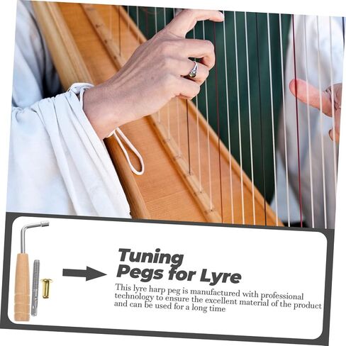 Laiya Piano String Harp Tuning Tool Lyre Harp String Accessory Lyre and Pegs in Saudi Arabia