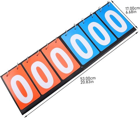 Multi-Function Tabletop Scoreboard Flipper 6-Character Portable Score Board for Basketball Football and Volleyball Games Foldable Design for Sports Competitions in Saudi Arabia