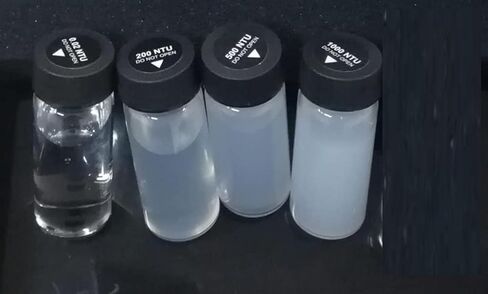 مجموعة المعايير القياسية لمحلول المعايير التعكر لمقياس تعكر الماء الرقمي TB200 مع نطاق محلول 4 PCS 0.02ntu 200ntu 500ntu 1000ntu in Saudi Arabia