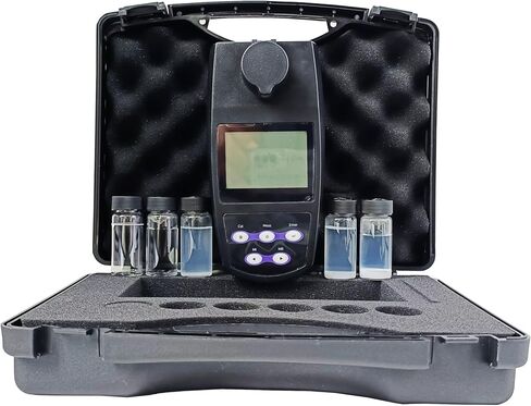 Digital Turbidity Meter Portable Turbidimeter Turbidity Analyzer with Calibration Standards Solution 0.02 10.00 200 500 1000 NTU 2 to 5 Points Calibration 4 Selectable Turbidity Units USB Interface in Saudi Arabia