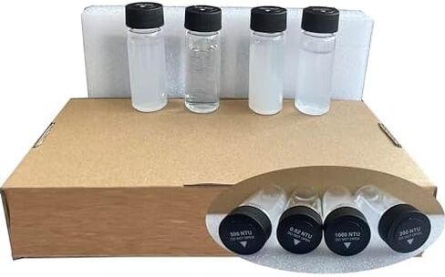 Turbidity Calibration Solution Kit with 4 PCS Solution Range 0.02NTU 200NTU 500NTU 1000NTU for TB200 Benchtop Turbidity Meter Test in Saudi Arabia