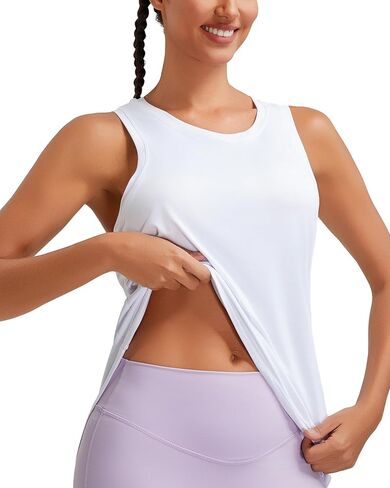 تشغيل فتاة Racerback يدير قمم دبابات اليوغا الرياضية للنساء ، وقمصان دبابات تجريب بلا أكمام in Saudi Arabia