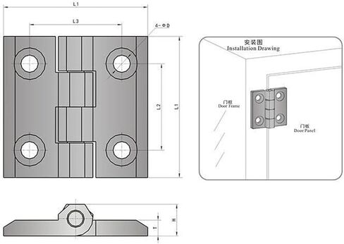 الباب الصلب مفصلي SK2-018W أتمتة معدات إغلاق الباب الصناعي بعقب المفصلي 1PCS in Kuwait