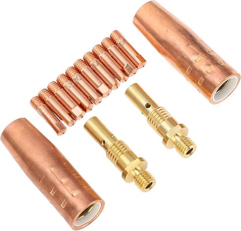 Welding Gas Nozzles 14PCS Set Welding Accessory Kit 10PCS Electrode 2PCS 1/2in Gas Nozzles and 2PCS 35-50 Gas Diffuser for Magnum 100L in Saudi Arabia