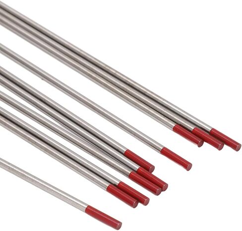 أقطاب TIG لحام التنغستن 10pcs TIG لحام أقطاب التنغستن 1/16 ملحقات تجهيزات اللحام نصيحة حمراء 1.6 مم 150 مم in Saudi Arabia