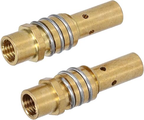 20Pcs Welding Torch Nozzle Tip Holder Gas Diffuser for MIG MAG Guns Female Thread 15AK Made of Brass Highly High Temp Excellent Conductivity Easy Installation 42mm Length in Saudi Arabia