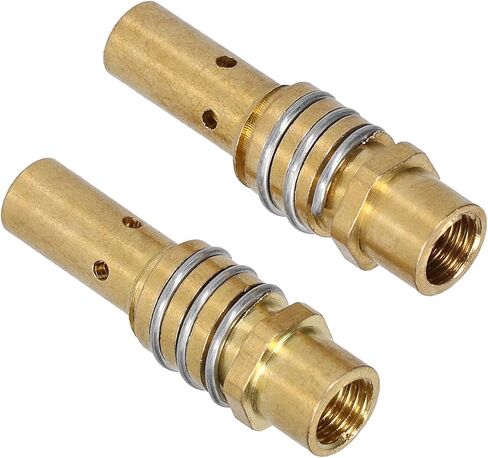 20Pcs Welding Torch Nozzle Tip Holder Gas Diffuser for MIG MAG Guns Female Thread 15AK Made of Brass Highly High Temp Excellent Conductivity Easy Installation 42mm Length in Saudi Arabia
