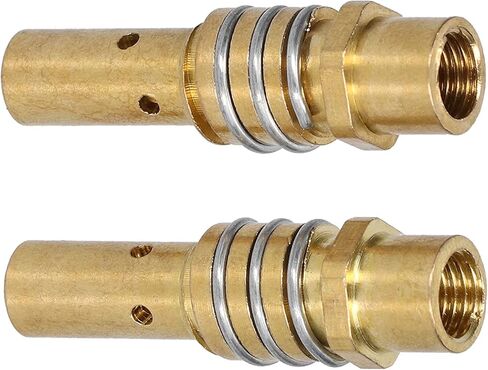 20Pcs Welding Torch Nozzle Tip Holder Gas Diffuser for MIG MAG Guns Female Thread 15AK Made of Brass Highly High Temp Excellent Conductivity Easy Installation 42mm Length in Saudi Arabia