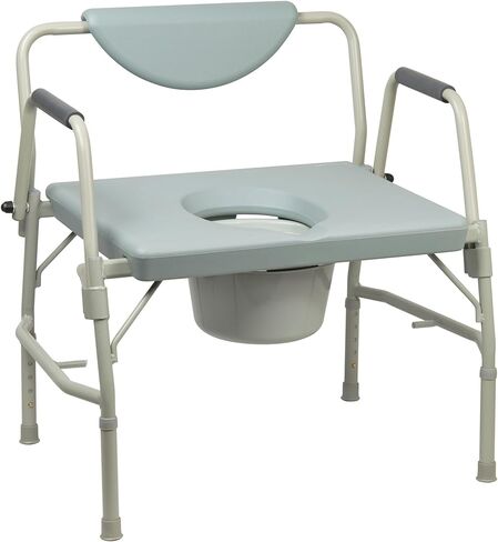 كرسي McKesson Heavy-Duty Commode Corsh مع 12 QT دلو ، 1000 رطل من الوزن ، 23 1/4 في عرض المقعد ، 1 عدد in Saudi Arabia