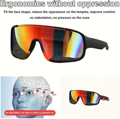 6 Pack Sports Sunglasses for Men and Women, UV400 Protection, Lightweight & Non-Slip for Cycling Sunglasses, Golfing Running Volleyball Hiking Outdoor Sports Family in Saudi Arabia