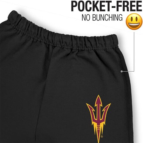 Official Collegiate NCAA Jogger Sweatpants Unisex for Men & Women Collegiate Team Logo Black Collection in Saudi Arabia