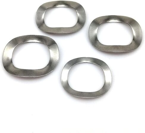Wave Crinkle Spring Washers, 50pc M3 M4 M5 M6 M8 M10 M12 M14 M16 M19 M22 M25 304 Stainless Steel Three Wave Type Spring Washer Gasket for Bearing Shafts(M19x25x0.3) in Saudi Arabia