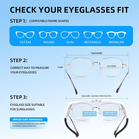 Polarized Sunglasses over Prescription Glasses Flip up Sports Sunglasses for Men Women Oversized UV Protection Shades in Kuwait