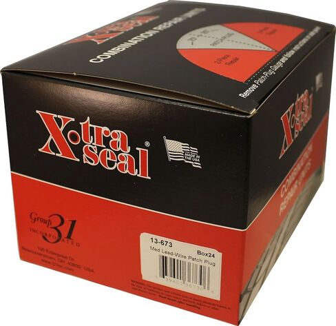 Set of 2 Lead Wire Combination Patch Plug 2" Patch 24/BX Xtra Seal 13-673 5/16 in Saudi Arabia