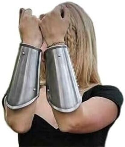 Medieval Halloween Warrior Leg Guard Armor Steel Graves Medieval Costume Rustic Vintage Home Decor Gifts BY Nautical product in Saudi Arabia