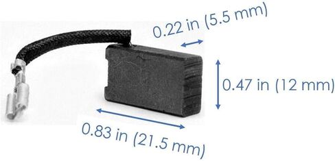 Thaekuns 4pcs 999-043 Carbon Brush Replacement Part for Hitachi 999043 & DeWalt 514003-43 in Kuwait
