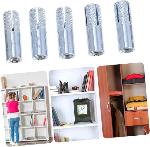 GLEAVI 50pcs Drop Expansion Anchors Sleeves for Concrete Heavy Duty Bolts for Wall and Ceiling Fixing Easy Installation and Resistant in Saudi Arabia