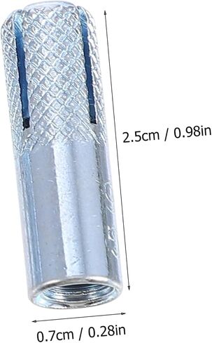 GLEAVI 50pcs Drop Expansion Anchors Sleeves for Concrete Heavy Duty Bolts for Wall and Ceiling Fixing Easy Installation and Resistant in Saudi Arabia