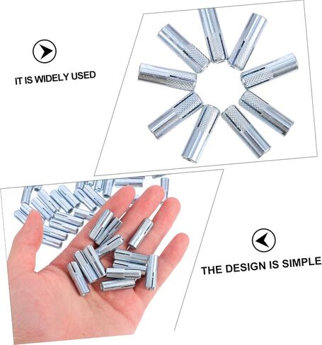 GLEAVI 50pcs Drop Expansion Anchors Sleeves for Concrete Heavy Duty Bolts for Wall and Ceiling Fixing Easy Installation and Resistant in Saudi Arabia