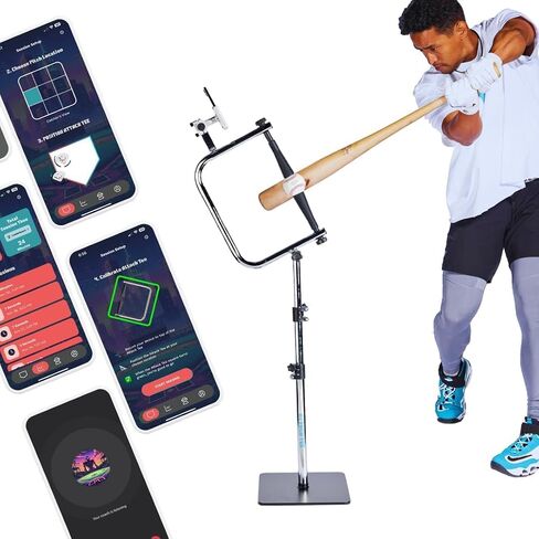 Baseball و Softball Batting Swing Train ، Tee Tee ، يساعد Tee على إتقان طريق التأرجح المثالي مع مدرب AI App Swing ، وهو مثالي للكرة اللينة أو الضرب البيسبول in Saudi Arabia