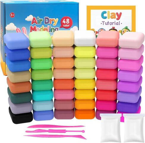 36 Colors Air Dry Clay,Magic Modeling Clay with Tools,Ultra Light DIY Modeling Clay for Kids,Children,DIY Crafts,Creative Art Crafts at Home,School in Saudi Arabia
