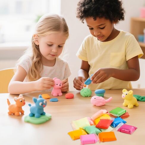 36 Colors Air Dry Clay,Magic Modeling Clay with Tools,Ultra Light DIY Modeling Clay for Kids,Children,DIY Crafts,Creative Art Crafts at Home,School in Saudi Arabia