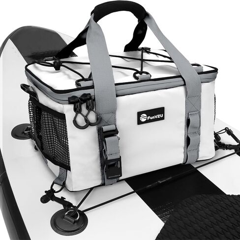 Paddle Board Cooler, Waterproof SUP Cooler Bag with TPU Zipper, Durable PVC Material, 26L Capacity Fits 42 Cans, Paddle Board Accessories for Stand-Up Paddleboard, Beach, Camping, Kayaking in Kuwait