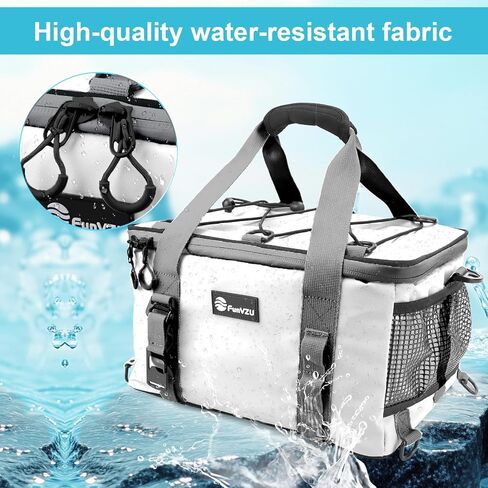 Paddle Board Cooler, Waterproof SUP Cooler Bag with TPU Zipper, Durable PVC Material, 26L Capacity Fits 42 Cans, Paddle Board Accessories for Stand-Up Paddleboard, Beach, Camping, Kayaking in Kuwait