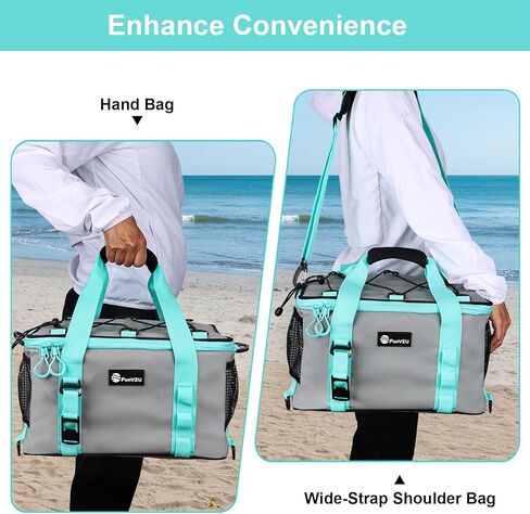 Paddle Board Cooler, Waterproof SUP Cooler Bag with TPU Zipper, Durable PVC Material, 26L Capacity Fits 42 Cans, Paddle Board Accessories for Stand-Up Paddleboard, Beach, Camping, Kayaking in Kuwait