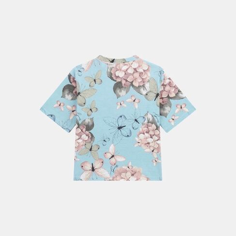 GUESS Girls' Eco Short Sleeve All Over Print T-Shirt in Saudi Arabia