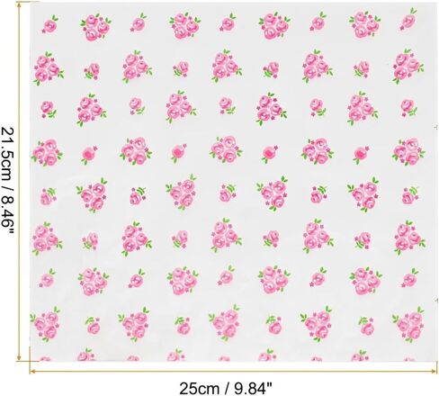 150 PCS Floral Wax Food Food Paper Strobling Waterproof Leaves for Burger Sandwich Bakery Linerful Colorful Liners for Picnic Party Barty Kitchen Supplies 9.8x8.4 (نمط الفراولة) in Saudi Arabia