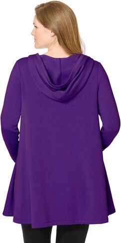 Woman Within Plus Size Pocket Hoodie Sweatshirt in Saudi Arabia